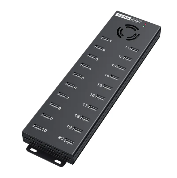 20 Ports Usb 2.0 Hub for Computer Accessories 120W Phone Charging Station Hub Adapter